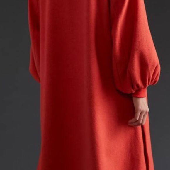 NWT Anthropologie dRA long wool coat with puff sleeves bohemian - Picture 4 of 7